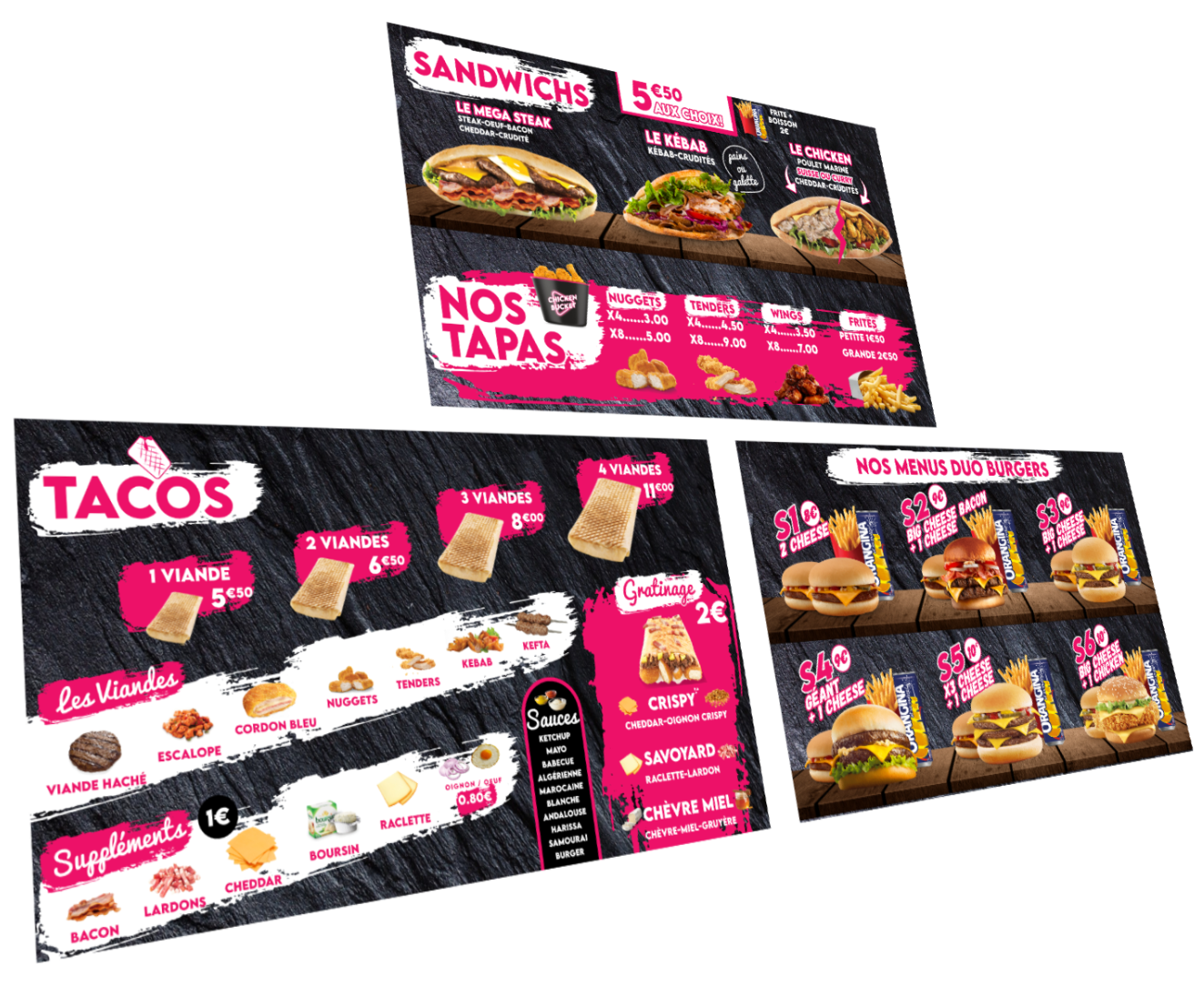 Menu Board Statique 3 1